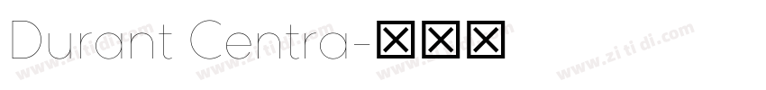 Durant Centra字体转换
